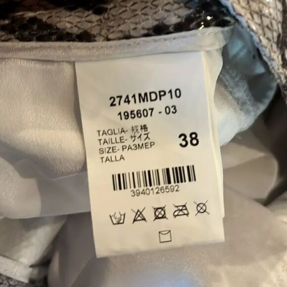 MSGM Python Print High Waisted Straight Leg Pants, size 4! - Picture 10 of 13